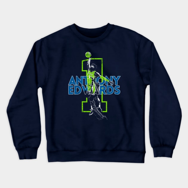 Anthony Edwards Crewneck Sweatshirt by huckblade